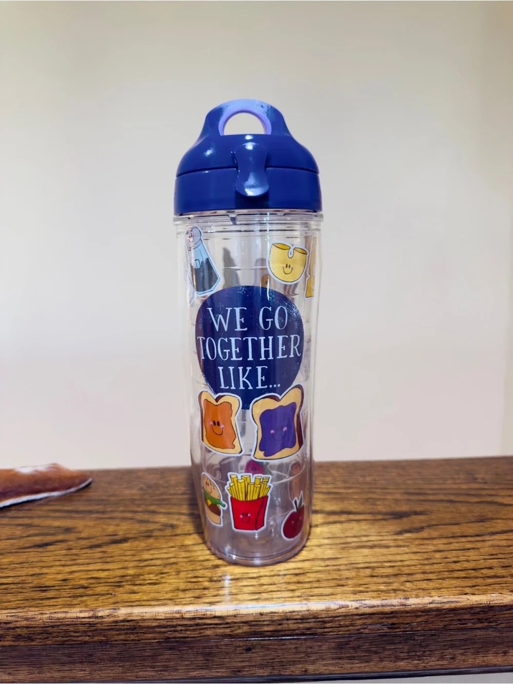 Tervis Double-Wall Water Bottle, “We Go Together Like…”